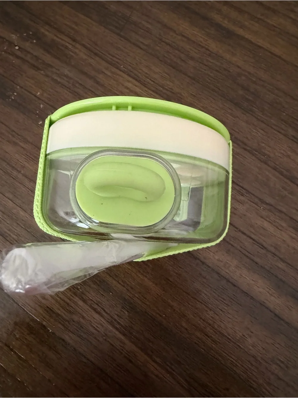 Neon Lime Party Drink Holder with Strap and Straw